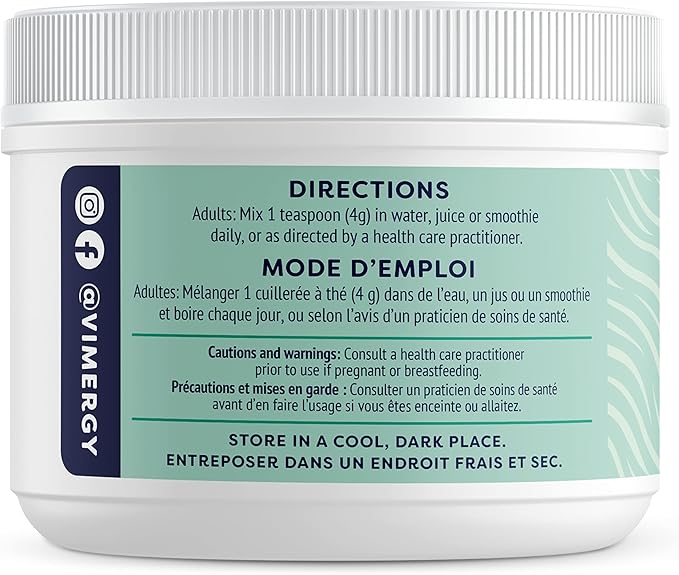 Vimergy Natural Spirulina Powder, Trial Size - 45 Servings – Super Greens Powder – Nutrient Dense Blue-Green Algae Superfood for Smoothies & Juices - Non-GMO, Gluten-Free, Vegan & Paleo (135g)