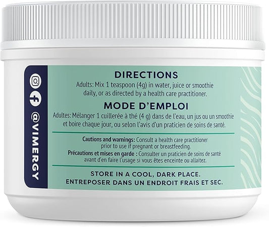 Vimergy Natural Spirulina Powder, Trial Size - 45 Servings – Super Greens Powder – Nutrient Dense Blue-Green Algae Superfood for Smoothies & Juices - Non-GMO, Gluten-Free, Vegan & Paleo (135g)