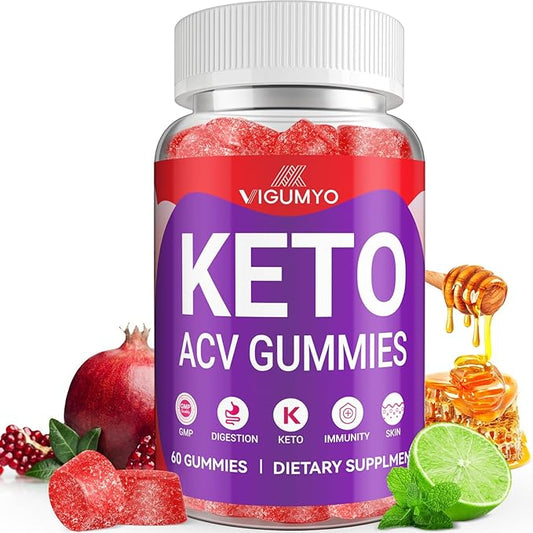 Keto ACV Gummies Advanced Weight Loss Gummies, Keto ACV for Detox Digestion Energy, 1500 MG Apple Cider Vinegar with Vitamin for Women & Natural Lemon Honey Flavor