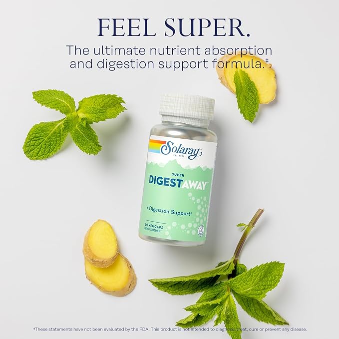 SOLARAY Super Digestaway Digestive Enzymes 60 VegCaps