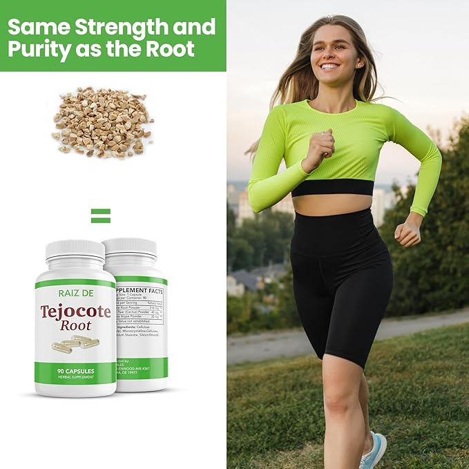 Tejocote Root Premium Herbal Supplement - Lab Tested for Purity - Natural and Healthy Detox and Weight Loss Support- 90 Tejocote Root en Forma de Capsulas