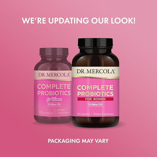 Dr. Mercola Complete Probiotics for Women 70 Billion 90 Servings (90 Capsules),