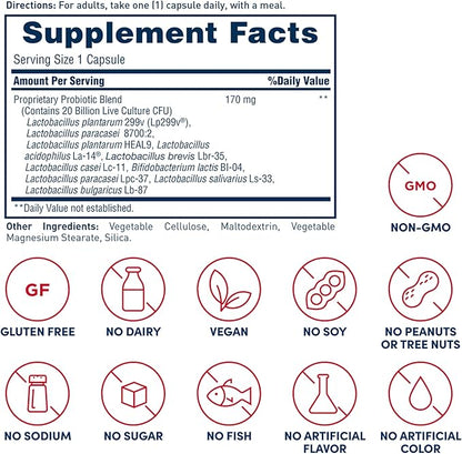 AMERICAN HEALTH Daily Care Probiotic Complex, 20 Billion 30 Capsules, 30 Total