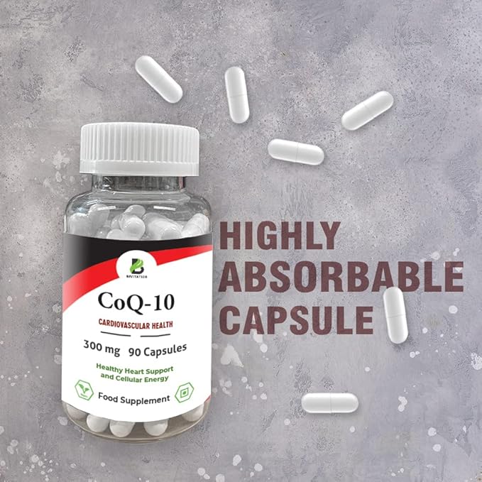 Co Enzyme Q10 300mg Capsules, 90 CoQ10 Capsules,