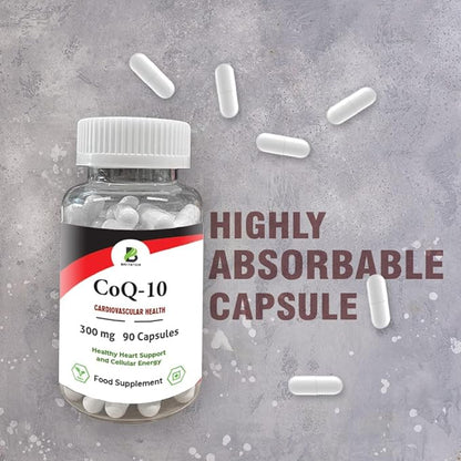 Co Enzyme Q10 300mg Capsules, 90 CoQ10 Capsules,