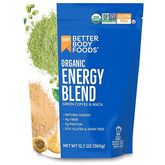 BetterBody Foods Organic Energy Blend, Plant-Based 12.7 Ounces