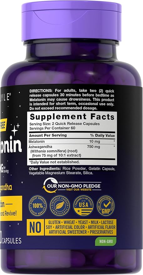 Carlyle Melatonin 10mg 120 Capsules