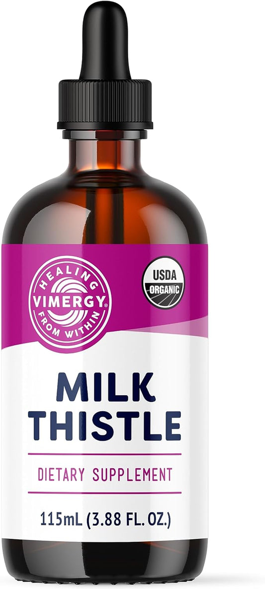Vimergy USDA Organic Milk Thistle Extract, 57 Servings (115 ml)