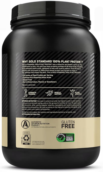 Optimum Nutrition Gold Standard 100% Plant 20 Servings