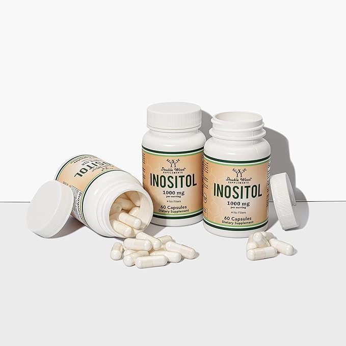 Inositol Capsules (Myo Inositol) 1000mg Health (60 Count)(No