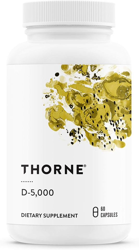 THORNE Vitamin D-5000 D3 Supplement 60 Capsules