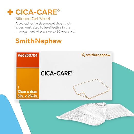 PHARMAIDEA Srl CICA-Care Self-Adhesive Silicone Gel 12 cm 6 cm