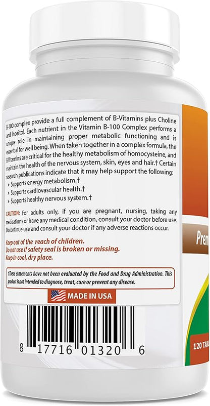 Best Naturals B 100 Complex 120 (120 Count 2))