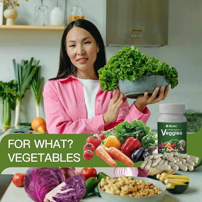 Veggies -Whole Food Supplement with Super-Food Kids-90 Veggie 2 Pack)