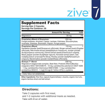 Digestive & Gut Health Support Supplement 60 Capsules 7 in 1 Probiotic