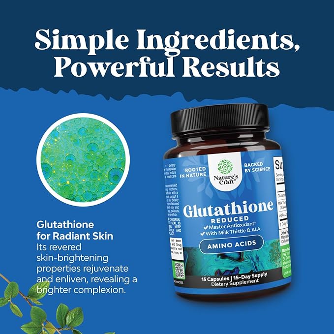 Reduced Glutathione Supplement with Glutamic Acid 500mg Per
