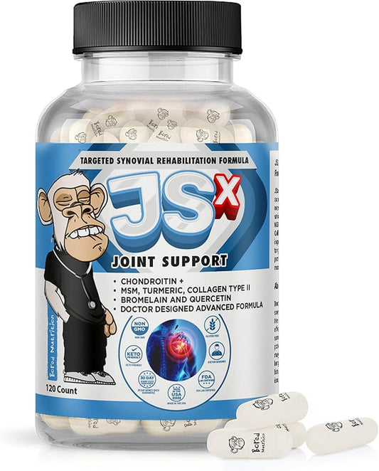 JSX Joint Support Supplement with Vegan 120 Capsules