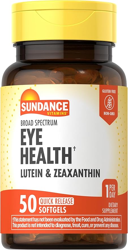 Sundance Lutein and Zeaxanthin Supplement 50 Softgels