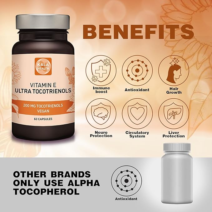 Kala Health Ultra Tocotrienol 200mg Vitamin 4 tocotrienols