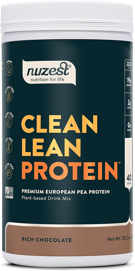 Nuzest - Pea Protein Powder - 40 Servings, 2.2 lb