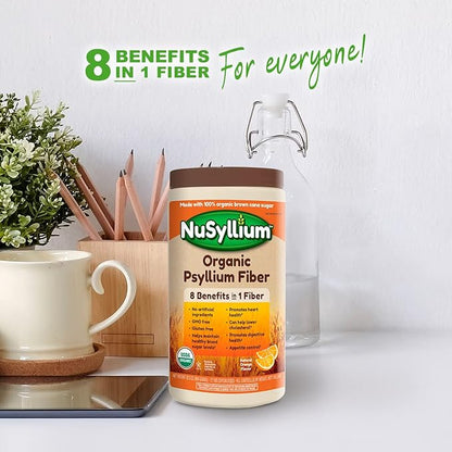 Organic Psyllium Fiber Powder, USDA Organic 72 Servings