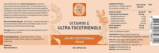 Kala Health Ultra Tocotrienol 200mg Vitamin 4 tocotrienols