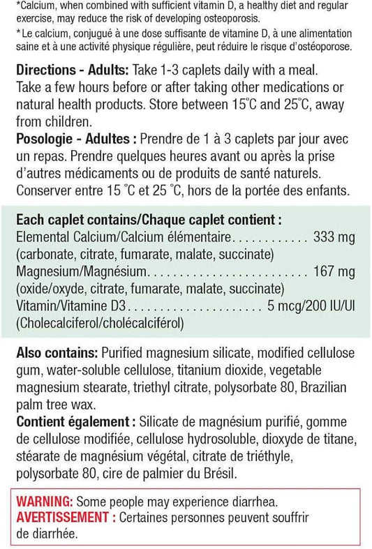 Jamieson Calcium Magnesium with Vitamin D3 420 caplets