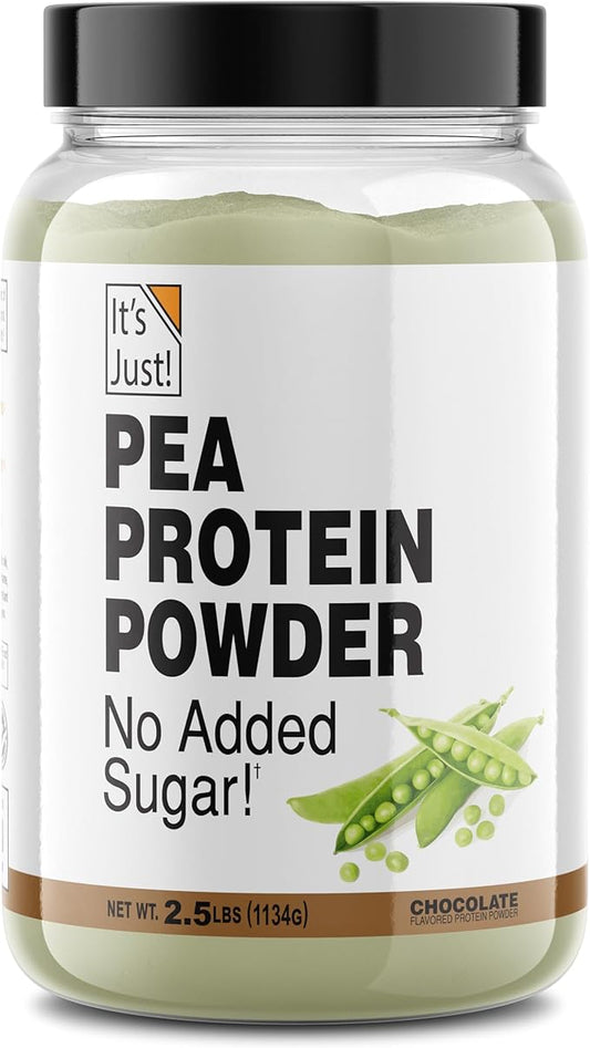 It's Just! Pea Protein Isolate, Plant (2.5 Pound 1), Chocolate)