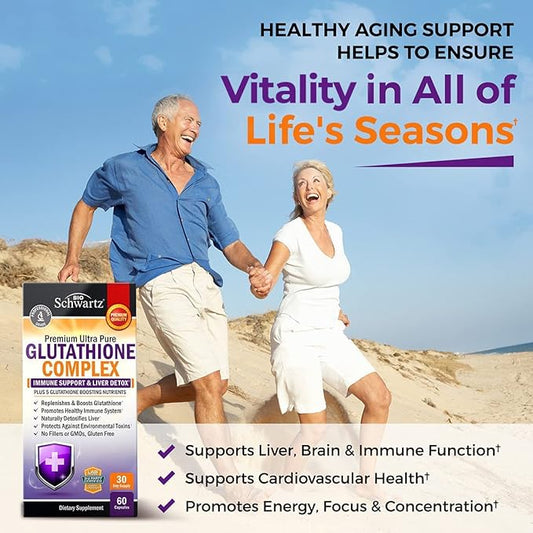 Glutathione Supplement Liver Detox with Quercetin 500mg 60ct 60ct