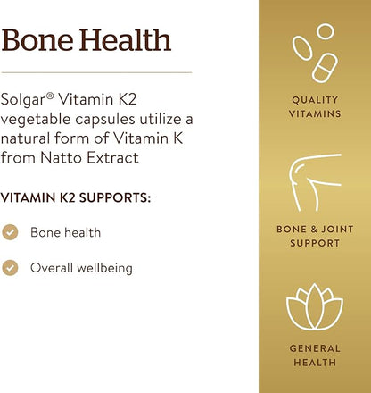 Solgar Vitamin K2 MK7 100mcg Vegetable 50 Count