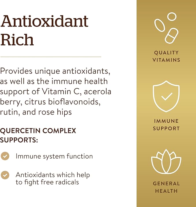 Solgar Quercetin Complex with Ester-C Plus, 100 Vegetable