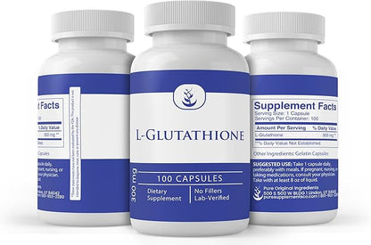 PURE ORIGINAL INGREDIENTS L-Glutathione, (100 Capsules)