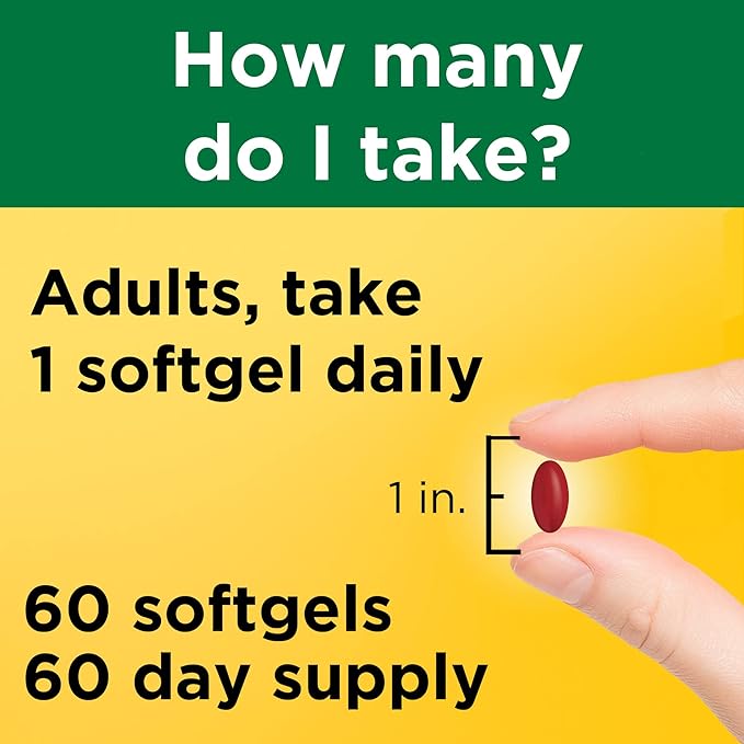 Nature Made Maximum Strength Vitamin B12 5000 mcg, 60 Softgels, 60 Day