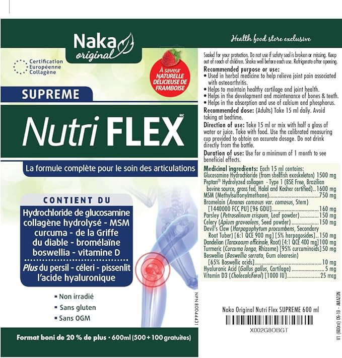 NAKA Original Nutri Flex Supreme 600 (20.3 oz), Acid-20% Extra