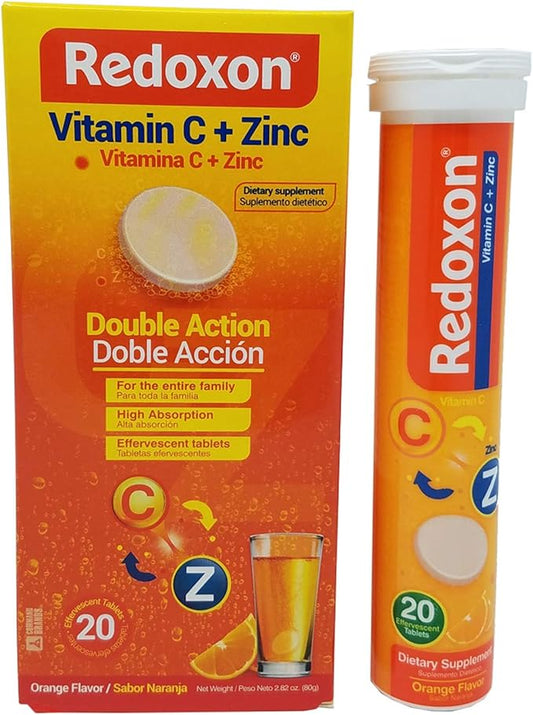Redoxon Orange Effervescent Vitamin C 20 Tablets (6 Pack) 20 Count