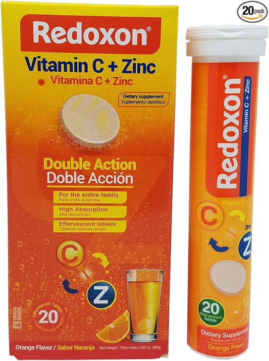 Orange Flavored Redoxon Effervescent Vitamin C 20 ct