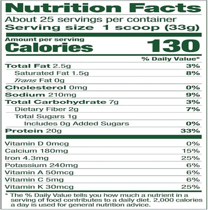 Vega Protein and Greens Protein Powder, Chocolate 20g Plant 1lbs (Packaging