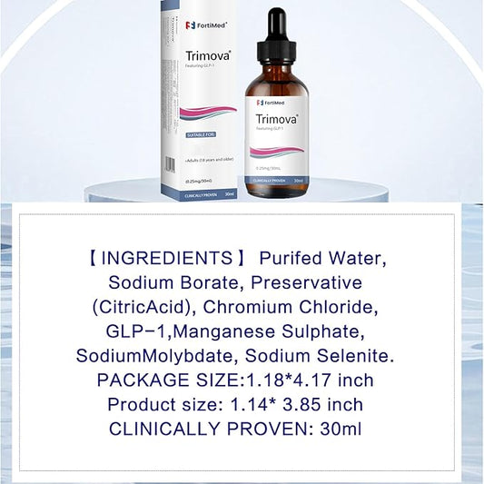 Trimova Drops, Natural Formula Drops, Natural Vitamin for Men & Women, Trimova Boosting Drops (2 Bottle)