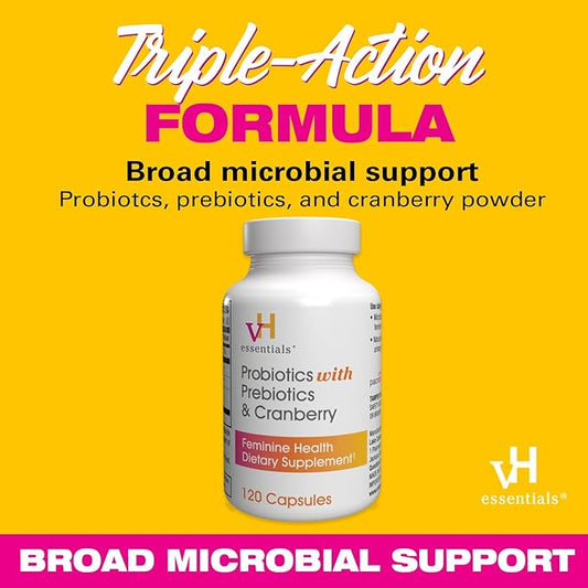 vH essentials Probiotics with Prebiotics and 120 Capsules (544-36)