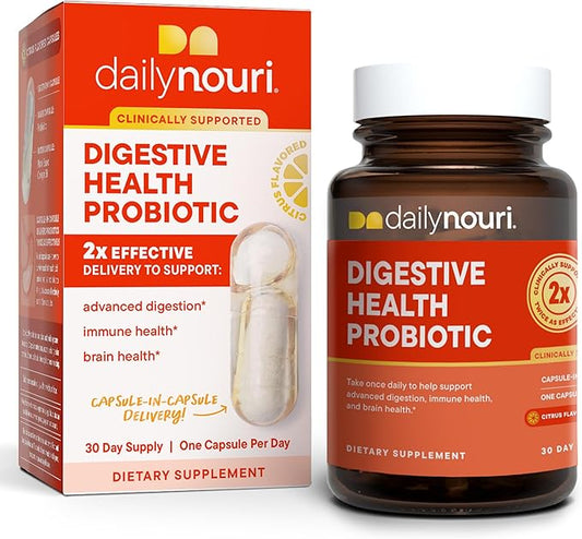 Nouri Digestive Health Probiotic and Omega 30 Day