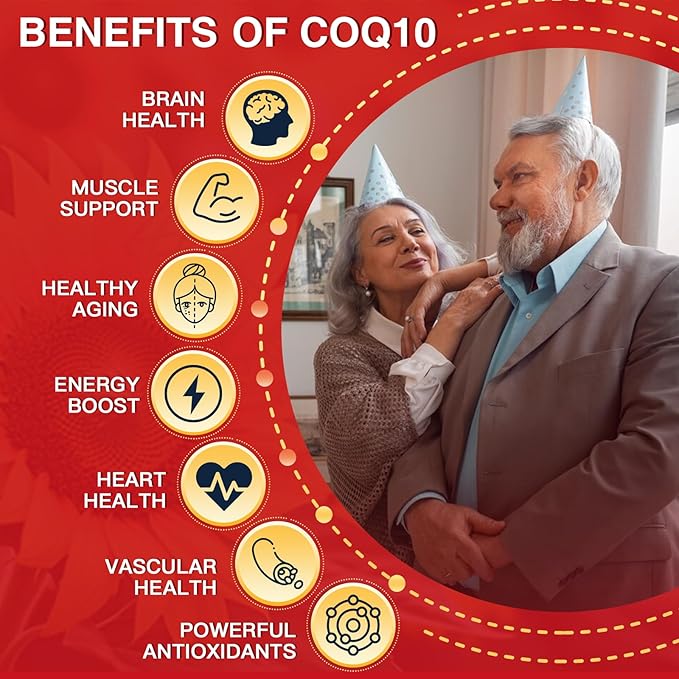 CoQ10 200mg with PQQ & Shilajit Q10 Supplements 120 Veggie