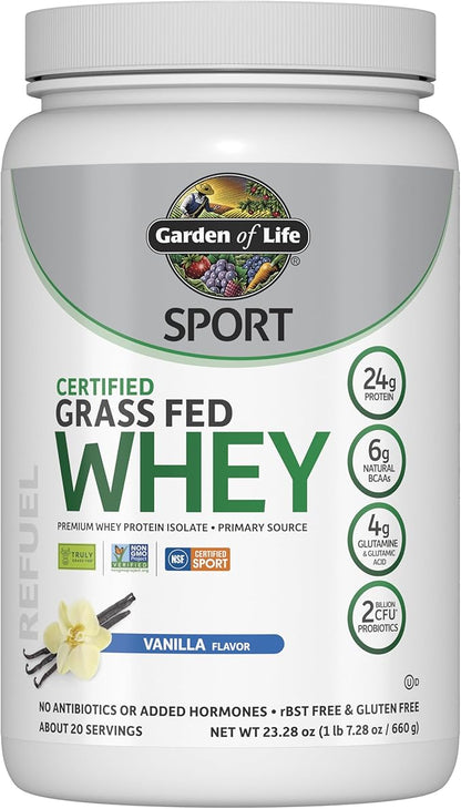 Garden of Life SPORT Whey Protein 24g Protein, 20 Servings