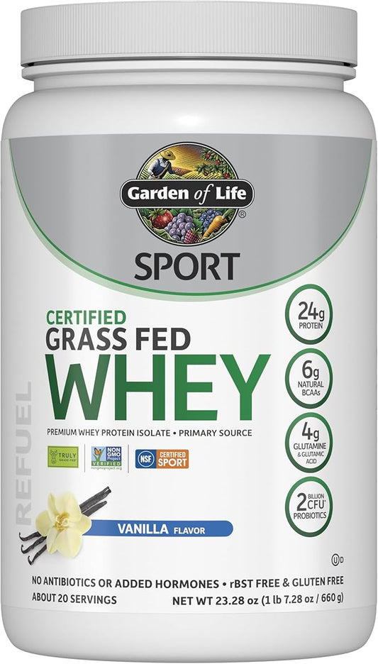Garden of Life SPORT Whey Protein 24g Protein, 20 Servings