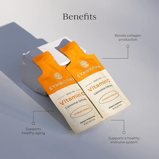 CYMBIOTIKA Vitamin C Individual Packets, Liposomal 30 Pack