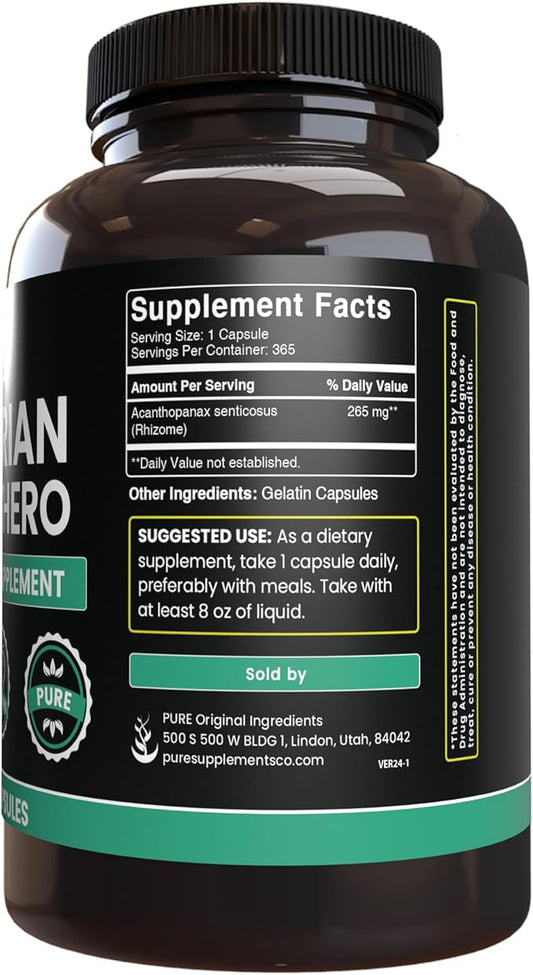 PURE ORIGINAL INGREDIENTS Siberian Eleuthero, Always (365 Count 1))