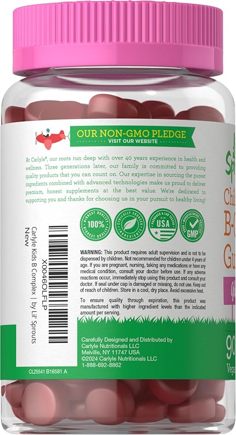 Carlyle Kids B Complex Gummies 90 Count