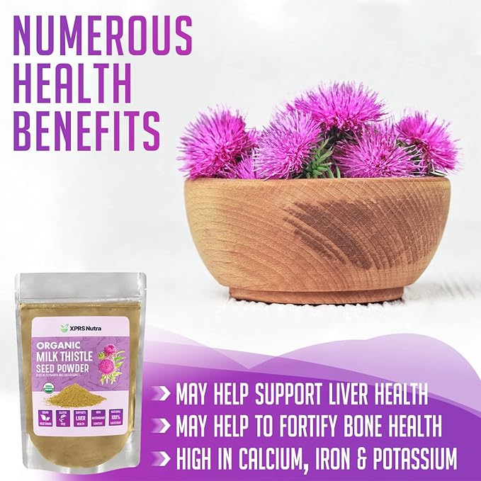 XPRS Nutra Organic Milk Thistle Seed Powder (8 Ounce)