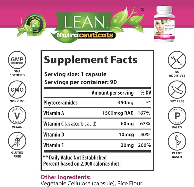 Skin Care Phytoceramides, 90 Day Hydration 90 Capsules