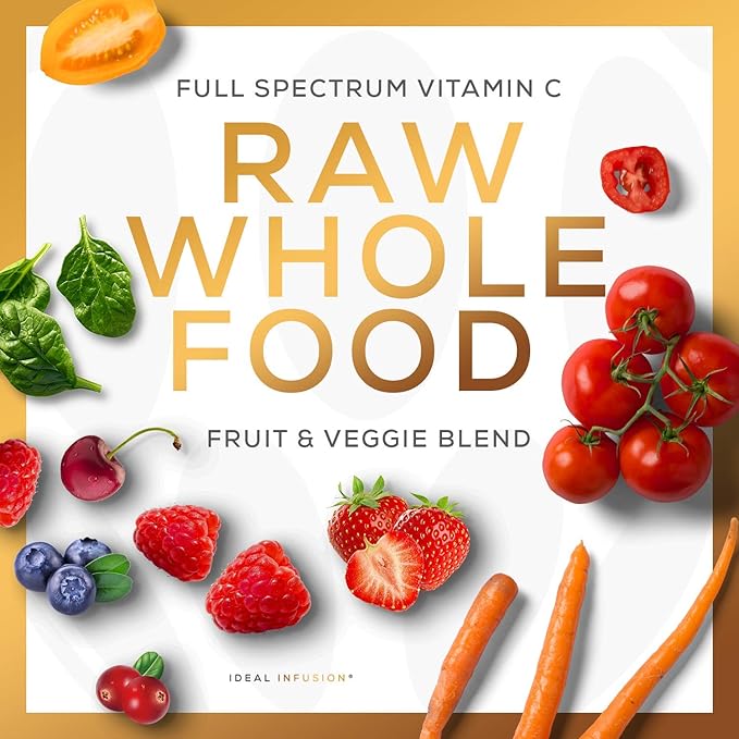 Raw Whole Food Vitamin C Complex: 100% Plant-Based (60 Servings)