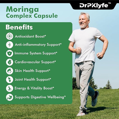 Moringa, Resveratrol, Turmeric,Green Tea, Quercetin and 1562 mg